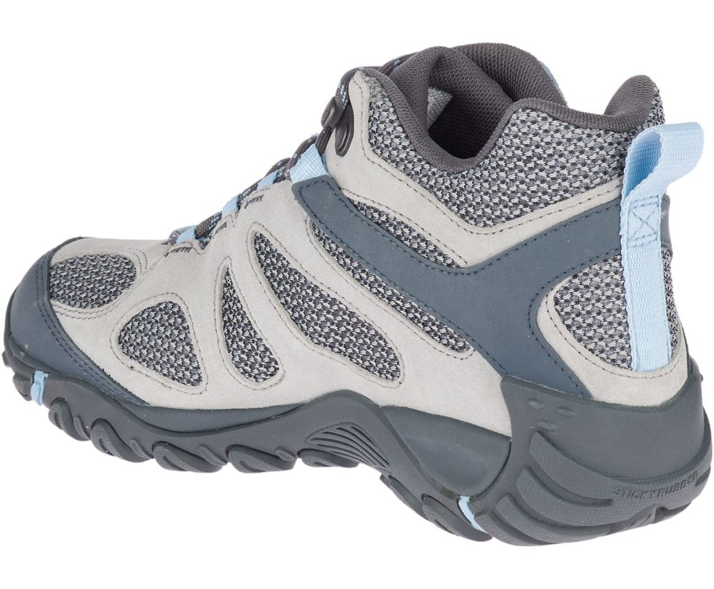 Merrell Boots Grey - Yokota 2 Mid Waterproof - Womens 16MQEKRYI